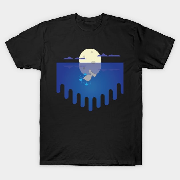 Night Moonlight T-Shirt by Mathew Graphic